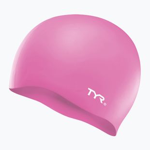 Cască de înot pentru copii  TYR Wrinkle-Free Silicone pink