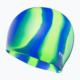 Cască de înot TYR Multi-Color Silicone green/blue multi