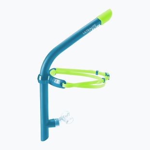 TYR Ultralite Snorkel Elite albastru / galben tub de înot