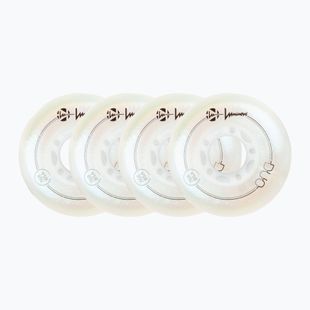 Roți pentru role Luminous Led Wheels Duo 76mm/85A X4 white/pearl