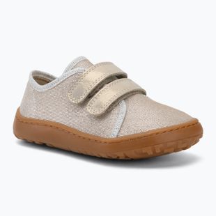 Încălțăminte barefoot pentru copii Froddo Canvas gold shine