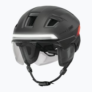 Cască de bicicletă cu indicatoare de direcție ABUS Hyp-e Ace volcano titan