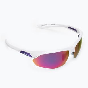 Ochelari de protecție pentru bicicletă Alpina Defey HR white/purple/purple mirror