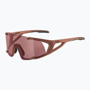 Ochelari de soare Alpina Hawkeye Q-Lite brick matt/black red mirror