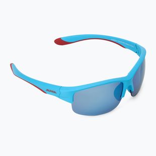 Ochelari de soare pentru copii Alpina Junior Flexxy Youth HR blue red matt/ blue mirror