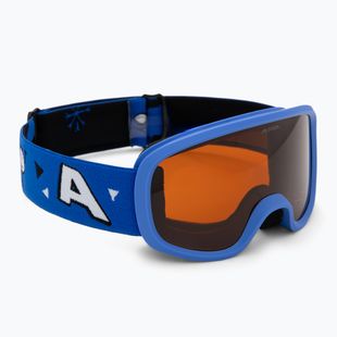 Ochelari de schi pentru copii Alpina Piney 2.0 blue matt/orange