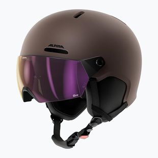Cască de schi Alpina Arber 2 Visor Q-Lite ox brown matt