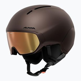 Cască de schi Alpina Vizzard Q-Lite ox brown att