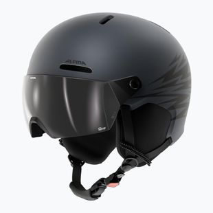 Cască de schi pentru copii Alpina Zupo 2 Visor Q-Lite midnight grey