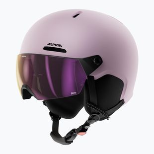 Cască de schi pentru copii Alpina Zupo 2 Visor Q-Lite rose matt