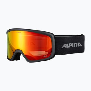 Ochelari de schi Alpina Narkoja 2 Q-Lite black matt/red s2