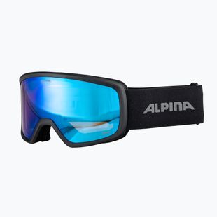 Ochelari de schi Alpina Narkoja 2 Q-Lite black matt/blue s2
