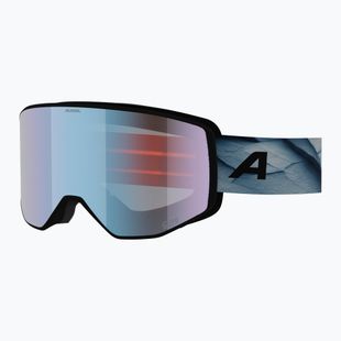 Ochelari de schi Alpina Venet M Q-Lite black/blue matt