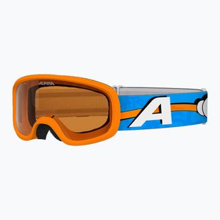 Ochelari de schi pentru copii Alpina Piney 2.0 orange/blue matt