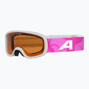 Ochelari de schi pentru copii Alpina Piney 2.0 white/pink matt