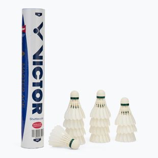 VICTOR Master Ace badminton navetă de badminton 12 buc, alb 100005
