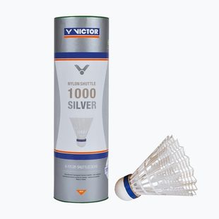 Fluturași de badminton VICTOR Nylonshuttle 1000 medium white
