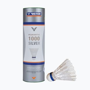 Fluturași de badminton VICTOR Nylonshuttle 1000 6pcs white