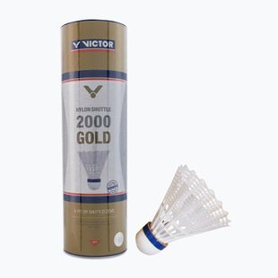 VICTOR Nylon Shuttle 2000 navetă de badminton 6 buc. alb 100919