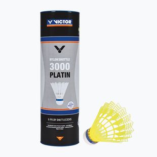 Fluturași de badminton VICTOR Nylon Shuttle 3000 medium 6 buc. yellow