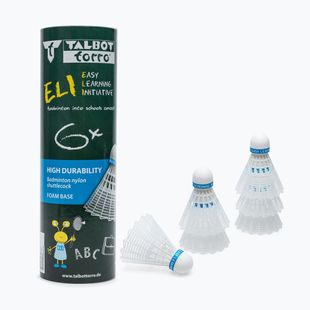 Fluturași de badminton Talbot-Torro Eli 6 buc. white