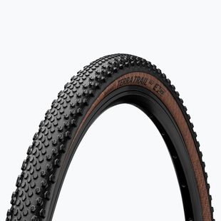 Anvelopă de bicicletă Continental Terra Trail SW 700 x 45C negru/maro