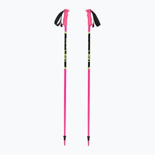Bețe de schi pentru copii  LEKI Racing neon pink/ black/ neon yellow