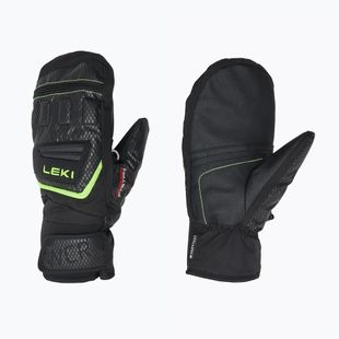 Mănuși de schi pentru copii  LEKI WCR Team 3D Junior Mitt black/ ice lemon