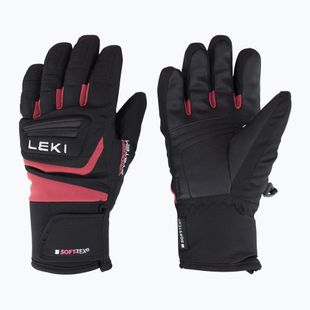 Mănuși de schi pentru copii LEKI Griffin 3D Junior black/ rose
