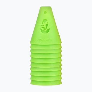 Powerslide CONES Pachet de 10 conuri de slalom verde 908009