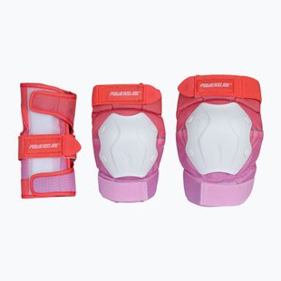 Set de apărători Powerslide Standard Set red/pink