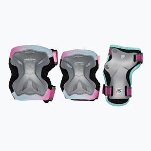 Set de protecție pentru copii Powerslide Kids Pro Set grey/pink