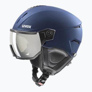 Cască de schi UVEX Instinct Visor navy matt/mirror silver/smoke