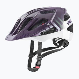 Cască de bicicletă UVEX Quatro CC plum/white matt