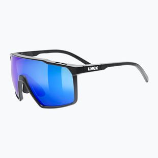 Ochelari de soare UVEX Mtn Perform S black matt/mirror blue