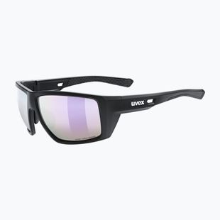 Ochelari de soare UVEX Mtn Venture CV black matt/mirror pink