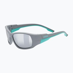 Ochelari de soare pentru copii UVEX Sportstyle 514 grey matt/mirror silver