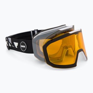 Ochelari de schi UVEX Evidnt Attract + case white matt/mirror silver yellow clear