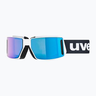 Ochelari de schi UVEX Mtn Tour alb mat/mirror albastru