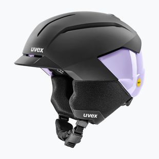 Cască de schi UVEX Levitate MIPS black/lavender matt