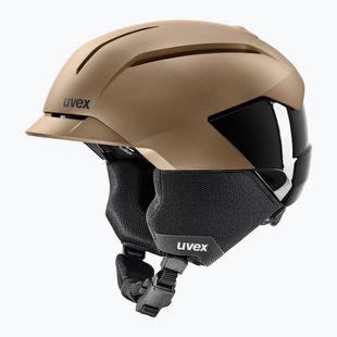 Cască de schi UVEX Levitate MIPS brown/black matt