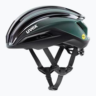 Cască de bicicletă UVEX Surge Aero MIPS black/sage green matt