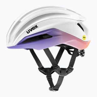 Cască de bicicletă UVEX Surge Aero MIPS white/lilac apricot matt