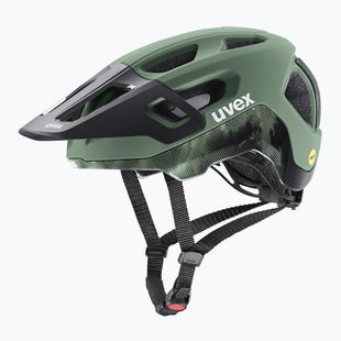 Cască de bicicletă UVEX React MIPS moss green/black matt