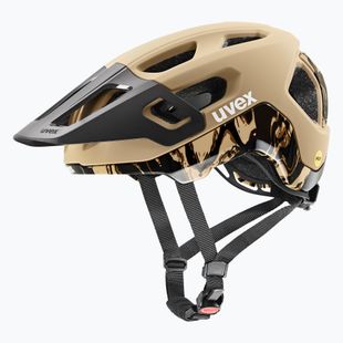 Cască de bicicletă UVEX React MIPS desert/black matt