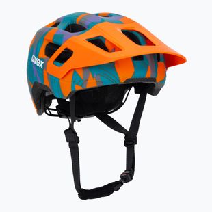 Cască de ciclism pentru copii UVEX React Jr papaya camo matt
