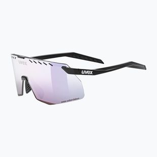 Ochelari de soare UVEX Pace Stage Small CV black matt/mirror pink