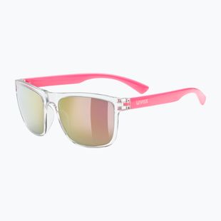 Ochelari de soare pentru copii UVEX Rookie Jr clear pink/mirror pink