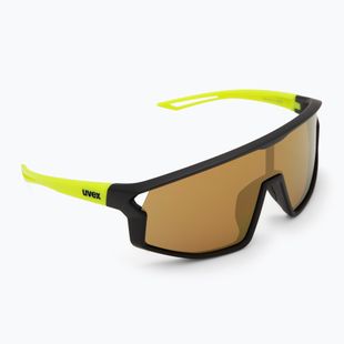 Ochelari de soare pentru copii UVEX Skyryse Jr black/yellow matt/mirror yellow