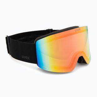 Ochelari de schi UVEX Provoqe V black matt/vario rainbow mirror